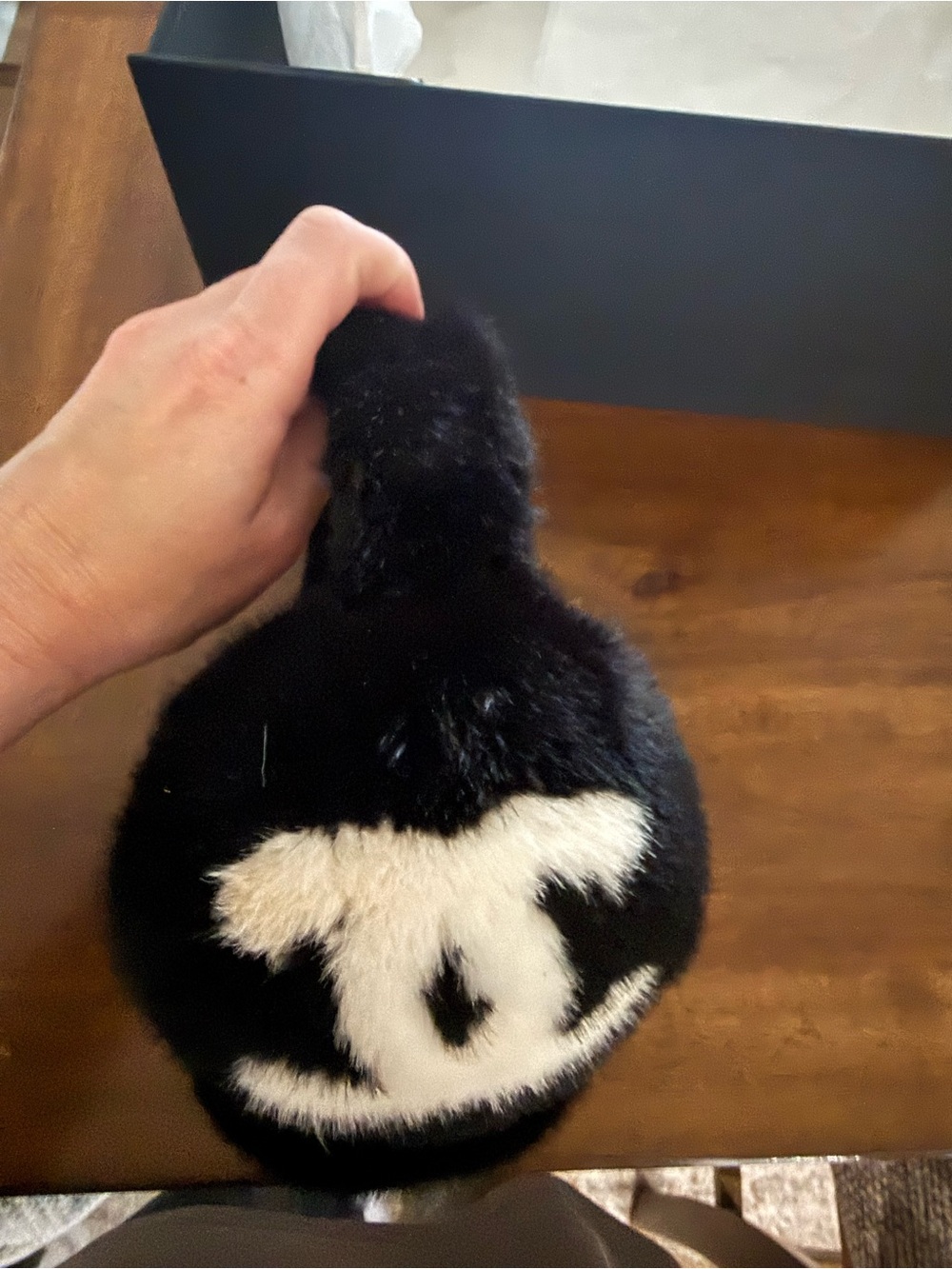 CHANEL Black and White Fur Logo Earmuffs - Picture 10 of 14